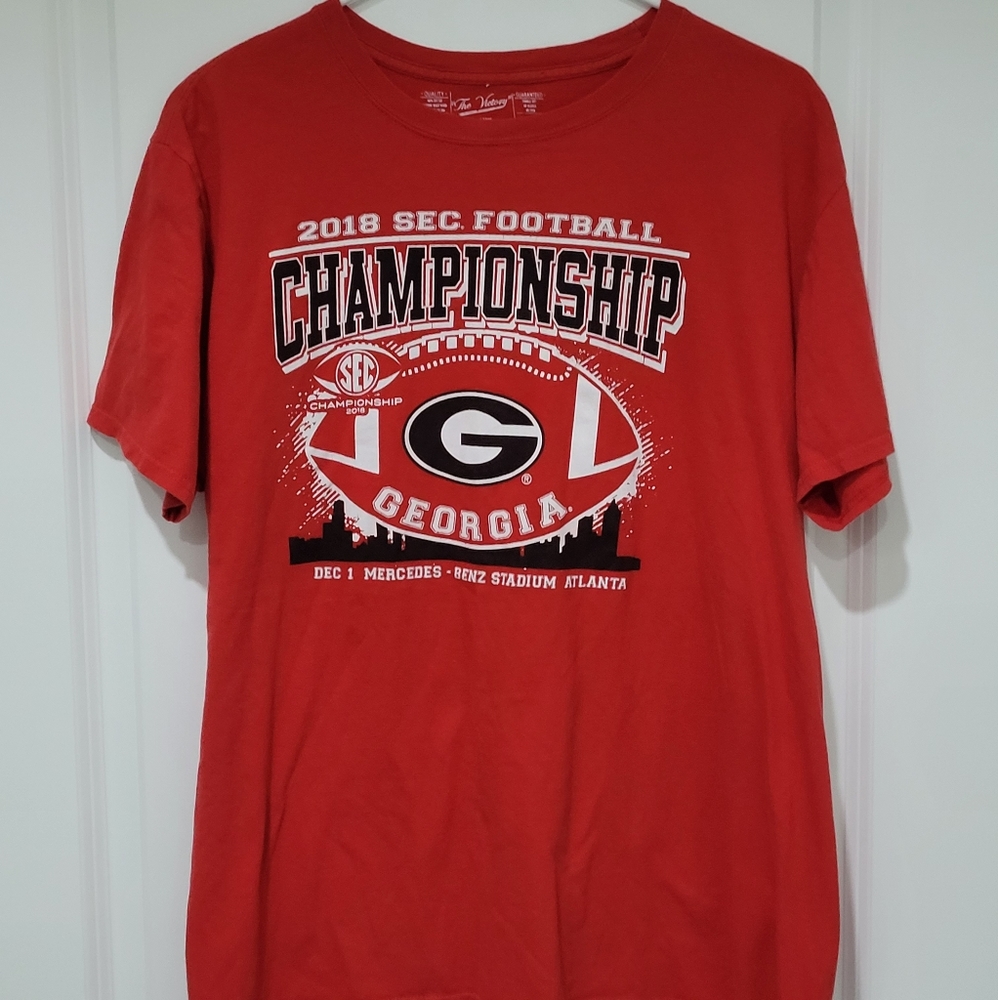 The Victory Mens Georgia Bulldogs SEC 2018 Championship T Shirt
